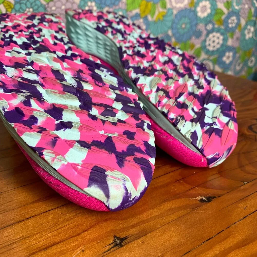 New Balance Kids Hot Pink and Purple Sneakers